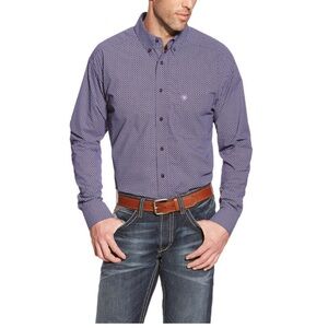 Ariat Purple Dot Shirt Size L